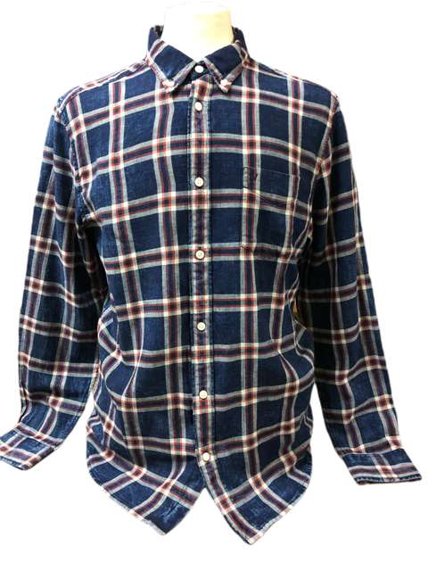 Wrangler Mans Check Shirt - M, Mars Red