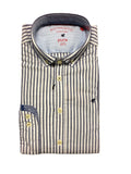 Pure Stripe Slim Fit - Navy, m