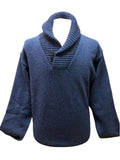 Gilt Edge Cowl Neck Jumper 01-8882 - Blue, l