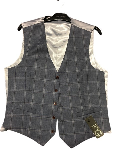 Douglas & Grahame Waistcoat - Grey Reg, 42