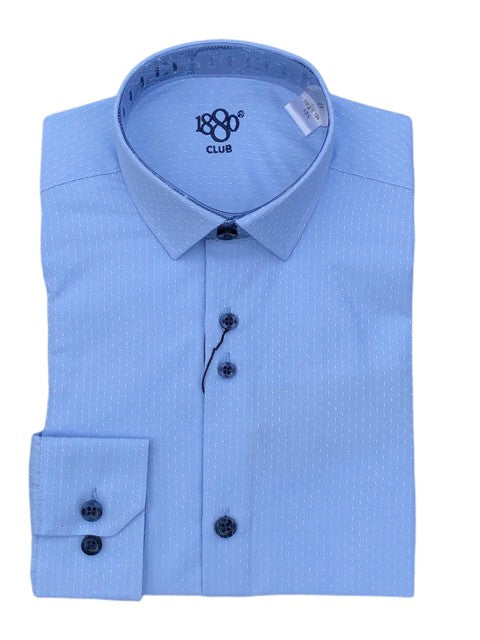 1880 Club Boys Shirt Toulan Newton - Sky Blue, 12½
