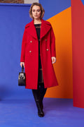 WOOL COAT WITH FLAP KCAW22104