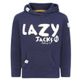 PRINTED HOODY WITH LOGO LJ21C-NAVY