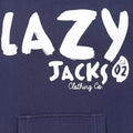 PRINTED HOODY WITH LOGO LJ21C-NAVY