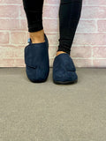COSY TOES LADIES VELCRO SLIPPER TULIP