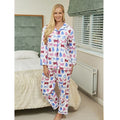 BLUE SEA CATS FLANNEL PYJAMAS