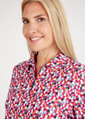 RABE 1/4 ZIP L/S GEOMETRIC PATTERN 49-123358 259