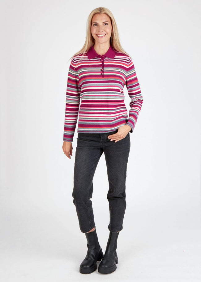 RABE FINE KNIT COLLAR & 3 BUTTONS 49-123621 259