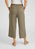 RABE LADIES CROPPED TROUSERS 50-523152 455-KHAKI