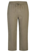 RABE LADIES CROPPED TROUSERS 50-523152 455-KHAKI