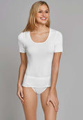 Schiesser Short Sleeve Top 200764 - White, 16