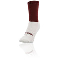 KMS KOOLITE-MAROON WHITE SOCKS