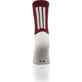 KMS KOOLITE-MAROON WHITE SOCKS
