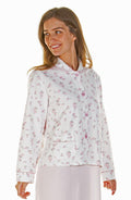 LA MARQUISE FLORAL FLANNEL BED JACKET 67447