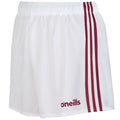 MOURNE SHORTS-MAROON WHITE