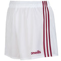 MOURNE SHORTS-MAROON WHITE