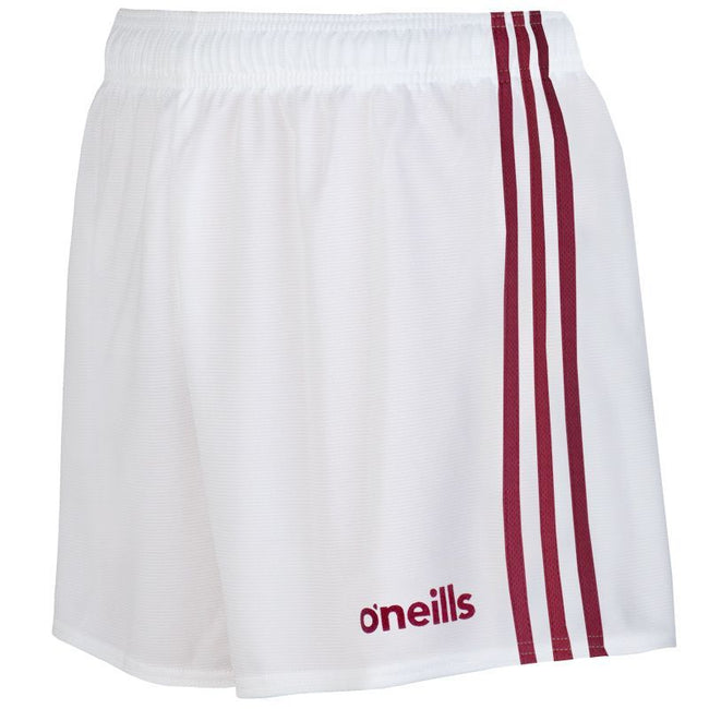 MOURNE SHORTS-MAROON WHITE