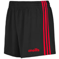 MOURNE SHORTS-BLACK RED
