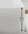 SLEEP & DREAM FITTED SHEET -WHITE