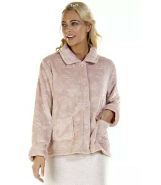 FLEECE BED JACKET COSY LEAVES 67449 LA MARQUISE