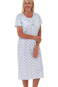 MARIA S/S FLOWER PRINT NIGHTDRESS MA17970