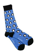 Swole Panda Bamboo Socks - Blue, 4-7