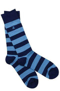 Swole Panda Bamboo Socks - Sky Blue, 7 to 11
