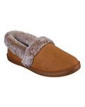 SKECHERS LADIES SLIPPER COSY CAMPFIRE-TAN