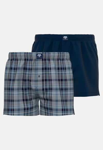 CECEBA BOXER 2 PACK WOVEN 10212-NAVY MIX