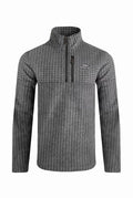 LONGMOUNT 1/4 ZIP STRIPE FLEECE 202594-NAVY