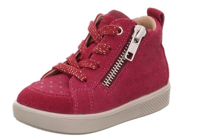 SUPERFIT SUPIES SMALL  GIRLS BOOT LACED ZIP DOT