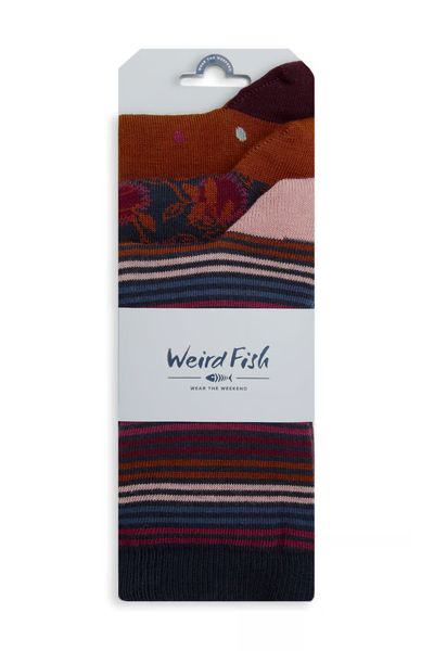 WEIRD FISH PARADE PATTERNED SOCKS 3 PACK 202457