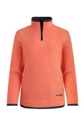 BEYONCE 1/4 ZIP GRID FLEECE 19177-ORANGE