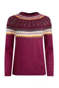 LOWELL ECO FAIR ISLE JUMPER 203008-BERRY