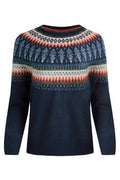 LOWELL ECO FAIR ISLE JUMPER 203008-NAVY