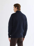 WRANGLER 1/4 ZIP KNIT 1123876-NAVY