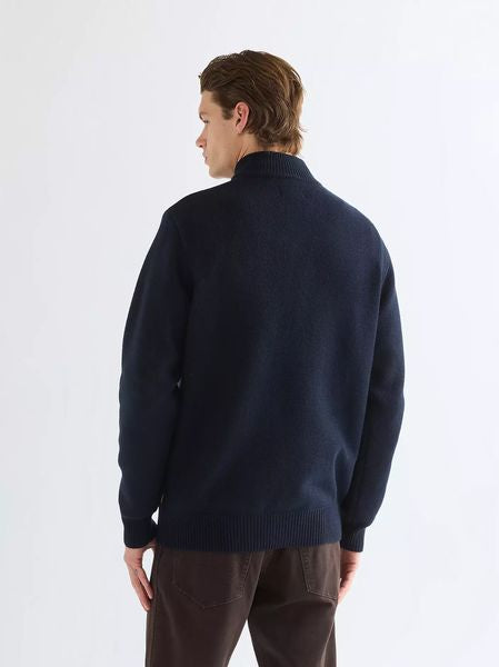 WRANGLER 1/4 ZIP KNIT 1123876-NAVY