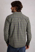 LANDO CHECK L/S SHIRT 203057-OLIVE