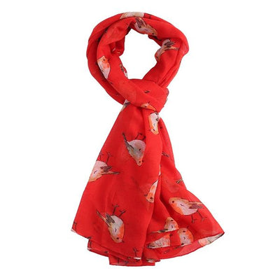ROBIN SCARF-RED