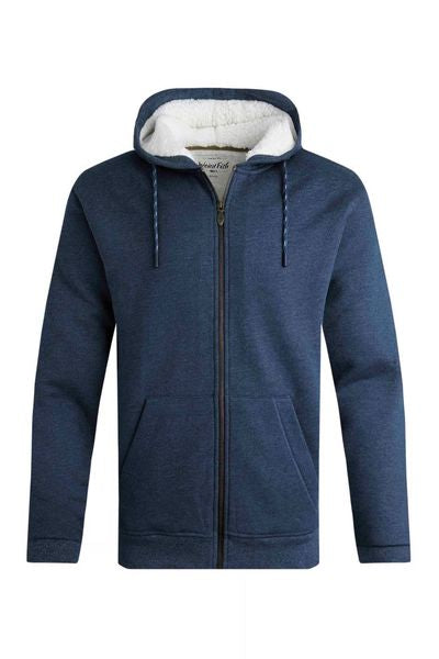 CAMBORNE FULL ZIP HOODED LINED 203062-NAVY