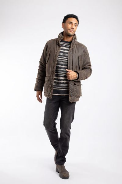 THUNDERCHIEF REACTIVE DYED WADDED JACKET 202873-BARK