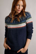 LOWELL ECO FAIR ISLE JUMPER 203008-NAVY