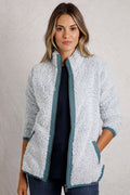 CLOVE COSY FULL ZIP FLEECE 203016-POWDER BLUE