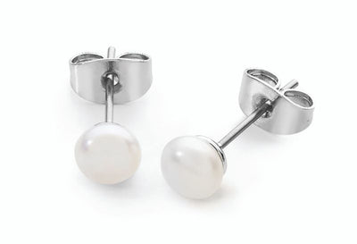 SILVER PEARL EARRINGS 107205