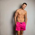 SWOLE PANDA HYPERMOTION SWIM SHORTS PLAIN-PINK