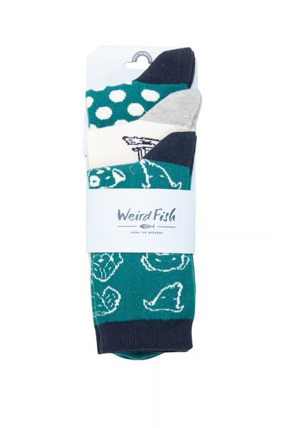 PARADE ECO PATTERNED SOCKS 202958-TEAL