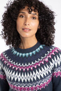 LOWELL FAIR ISLE JUMPER 203595-NAVY