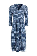 WEIRD FISH ISOLDE ORGANIC MIDI DRESS 203694-INDIGO