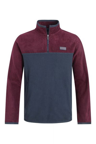 WEIRD FISH TRISTAN 1/4 ZIP MICRO FLEECE 203531-NAVY MIX