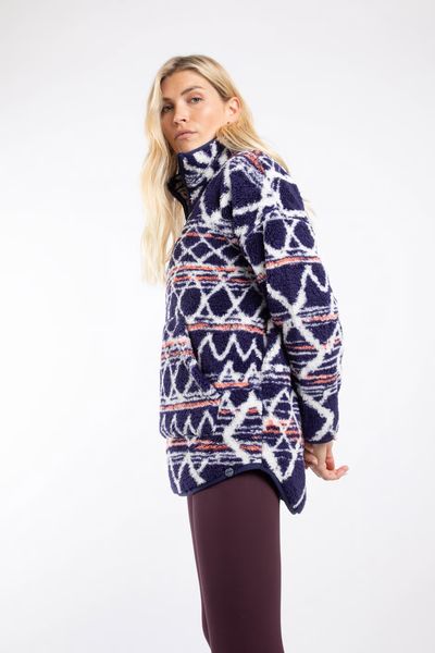WEIRDFISH PIKARD BORG JACQUARD 203610-NAVY
